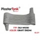 Elastyczna deska elewacyjna PLASTERTYNK Old Wood  "grafit średni" OL 57  21x240cm